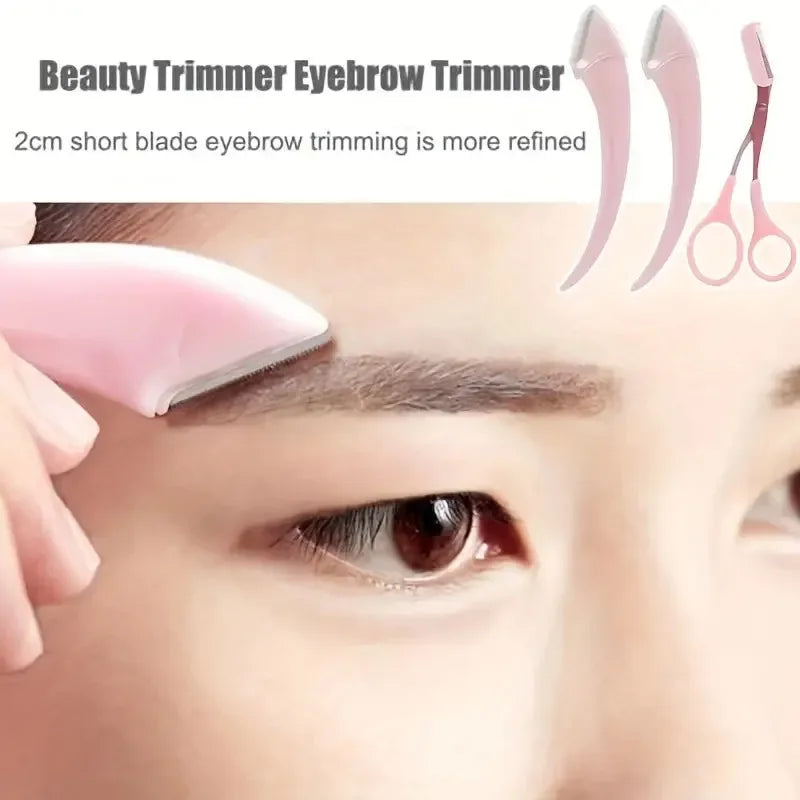 Eyebrow Trimmer Set – Razor, Scissors & Comb