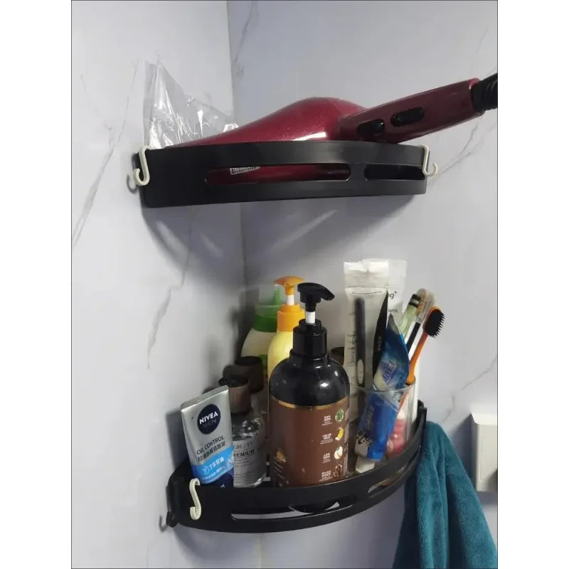3/2/1 PCS Strong Adhesive No Drill Shower Shelf Storage Upgraded Waterproof Bathroom Organizer Shampoo & Towel Holder Wall Mount