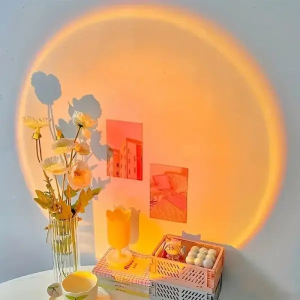 Sunset projection lamp LED projection lamp for unisex (ABS) bedroom use